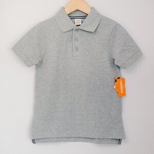 Gymboree Boys Gray Polo Shirt Size 5T Short Sleeve NWT
